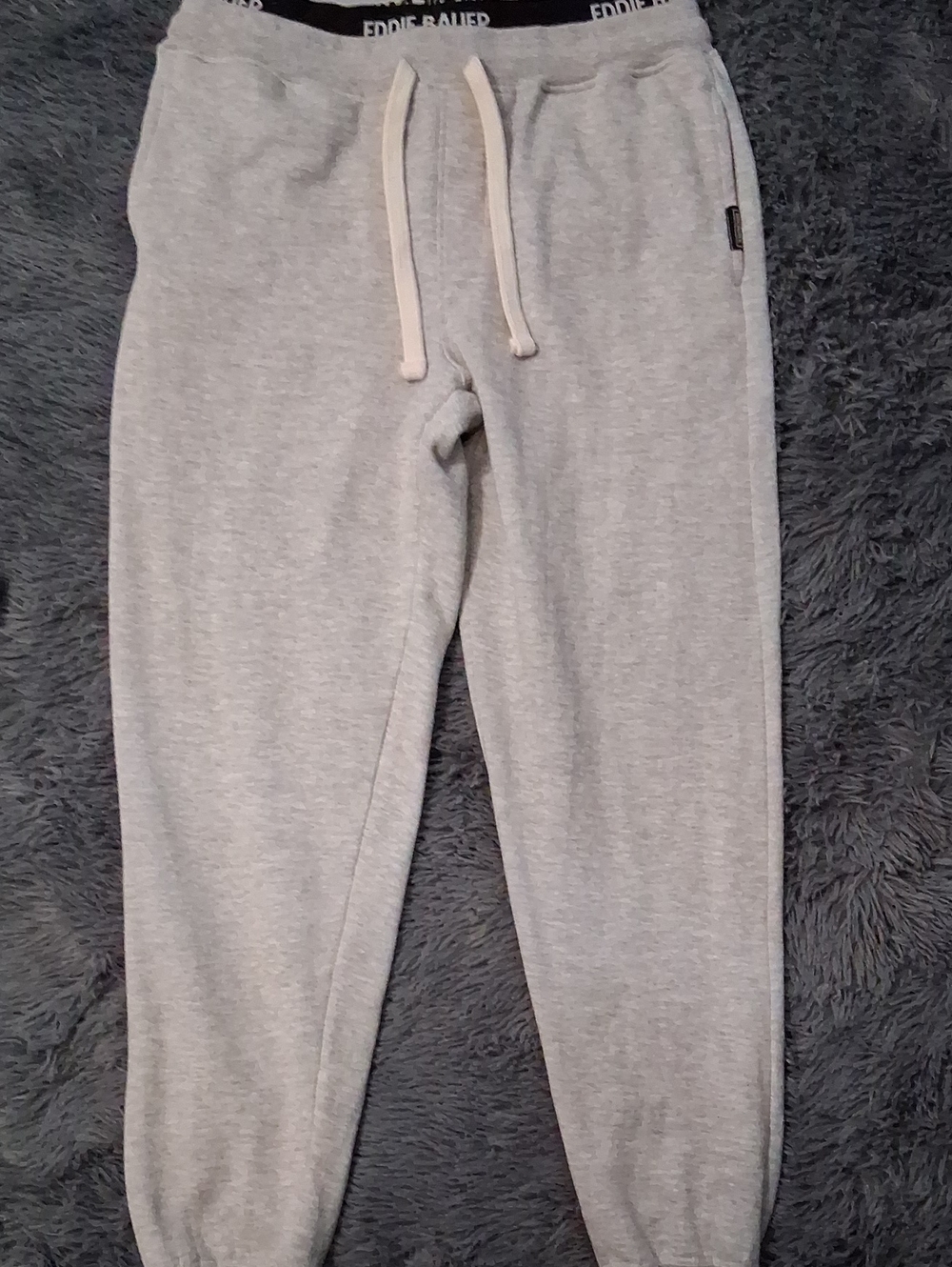Eddie Bauer Light Gray Men's Drawstring Joggers